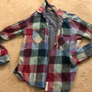 Long sleeve button up flannel